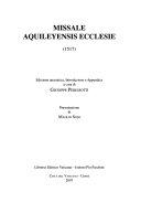 Copertina  Missale Aquileyensis Ecclesie : (1517)